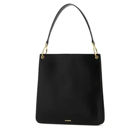 Jil Sander Women Black Leather Otto Shoulder Bag - Picture 2 of 2